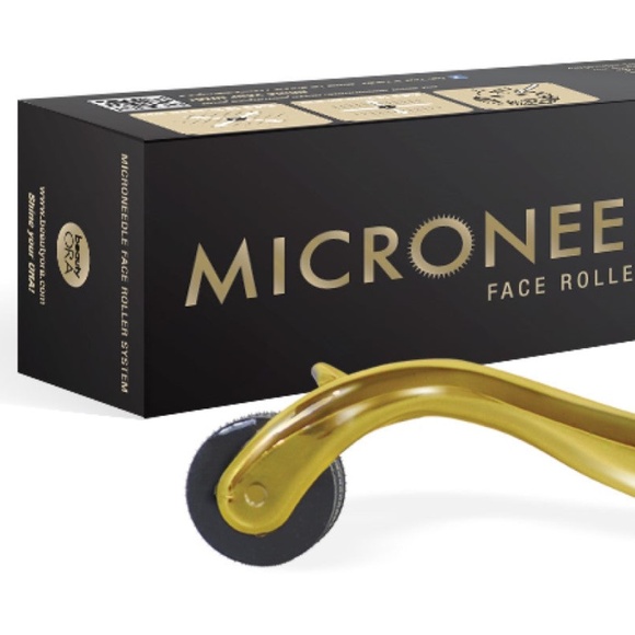NEW in SEALED Box - Microneedle Face Roller System, Gold, Beauty Ora, New in Box - Picture 2 of 2